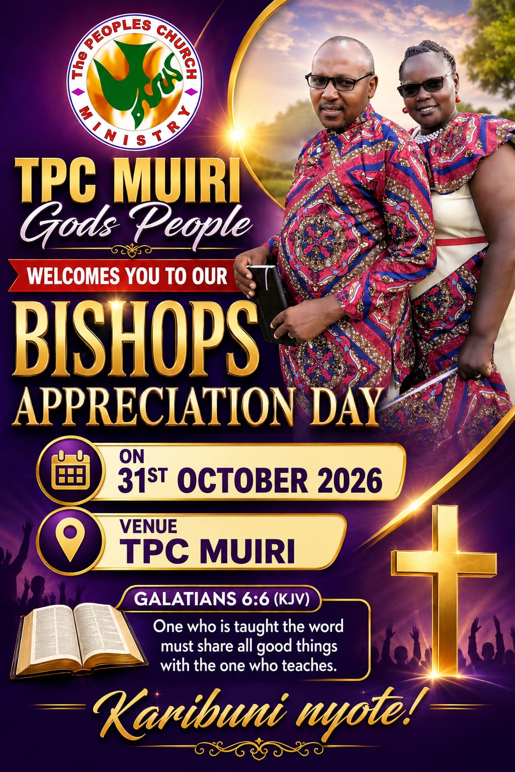 Bishop Appreciation Day invitation